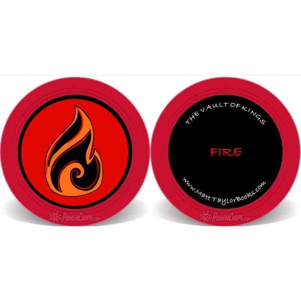 (Digitally) hand painted high-quality coin from the author of the element of Fire