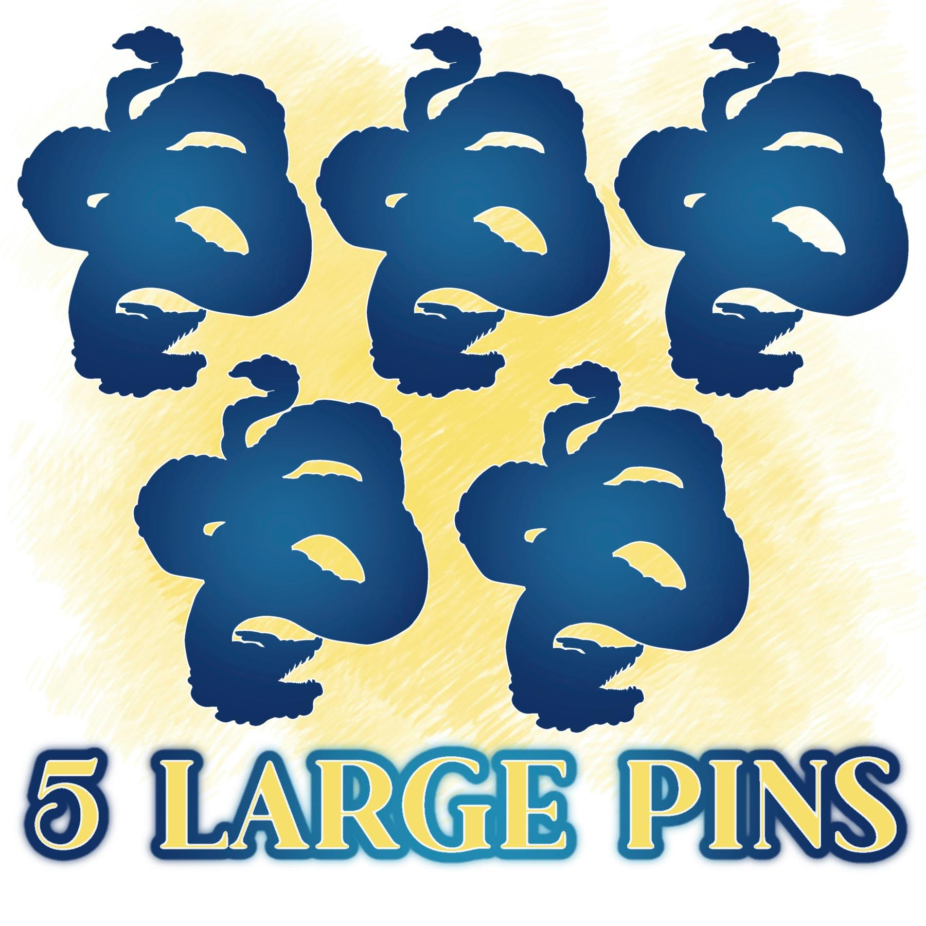 Early Bird: 5 Large pins