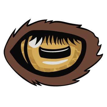 Goat Eye 1.5" Mini Pin