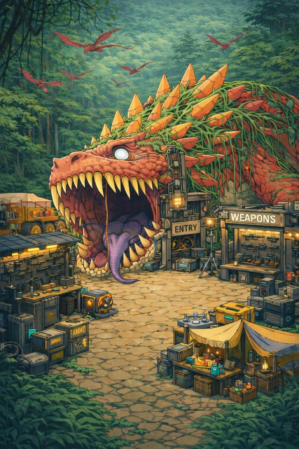 Inside the dragon