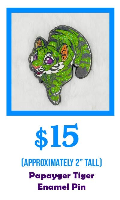 Papayger Tiger Enamel Pin