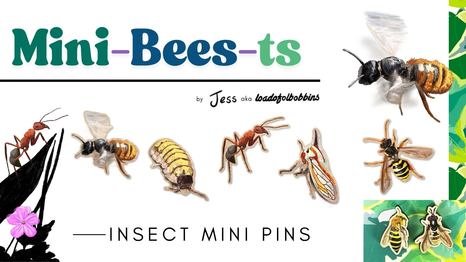 Mini-bee-sts - Insect Inspired Merch