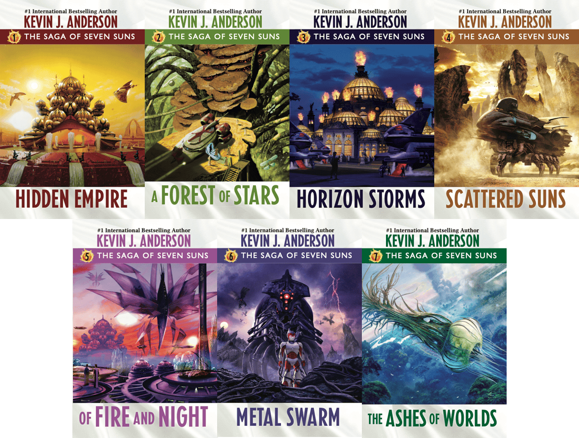 Saga of Seven Suns ebooks, core 7-novel series