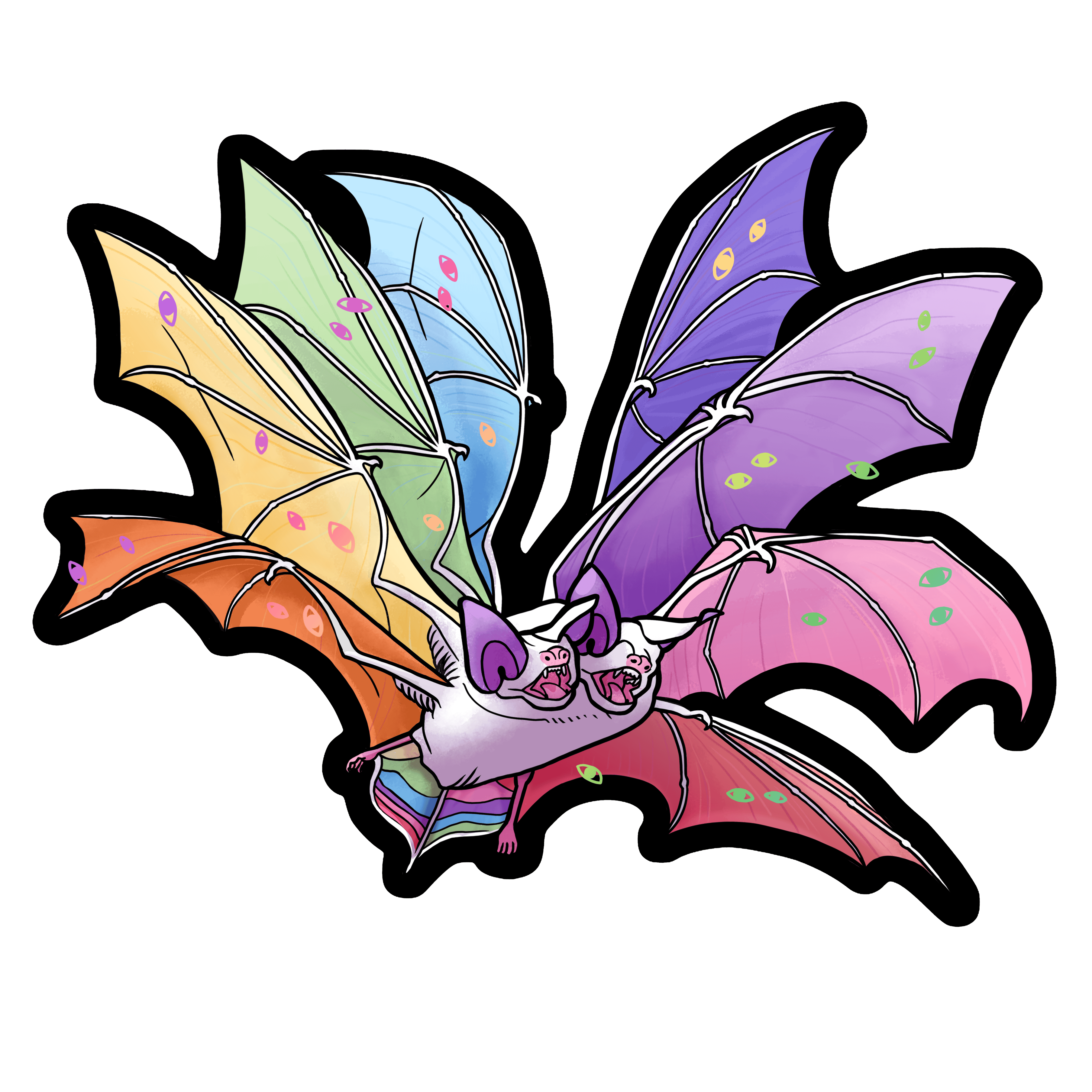 Celestial Bat Sticker