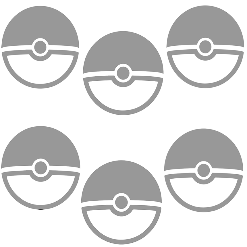 6 Pokemon Pins