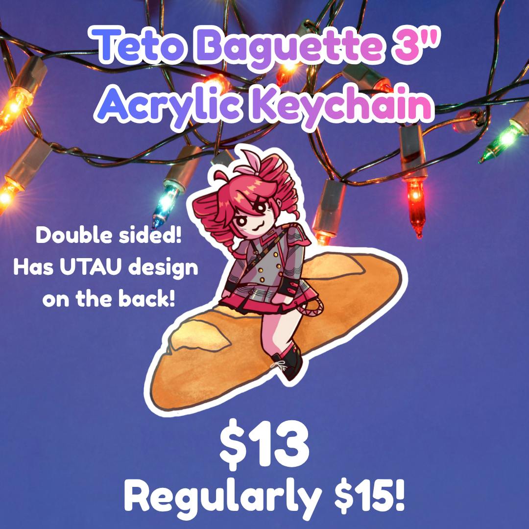 Teto Baguette 3" Keychain