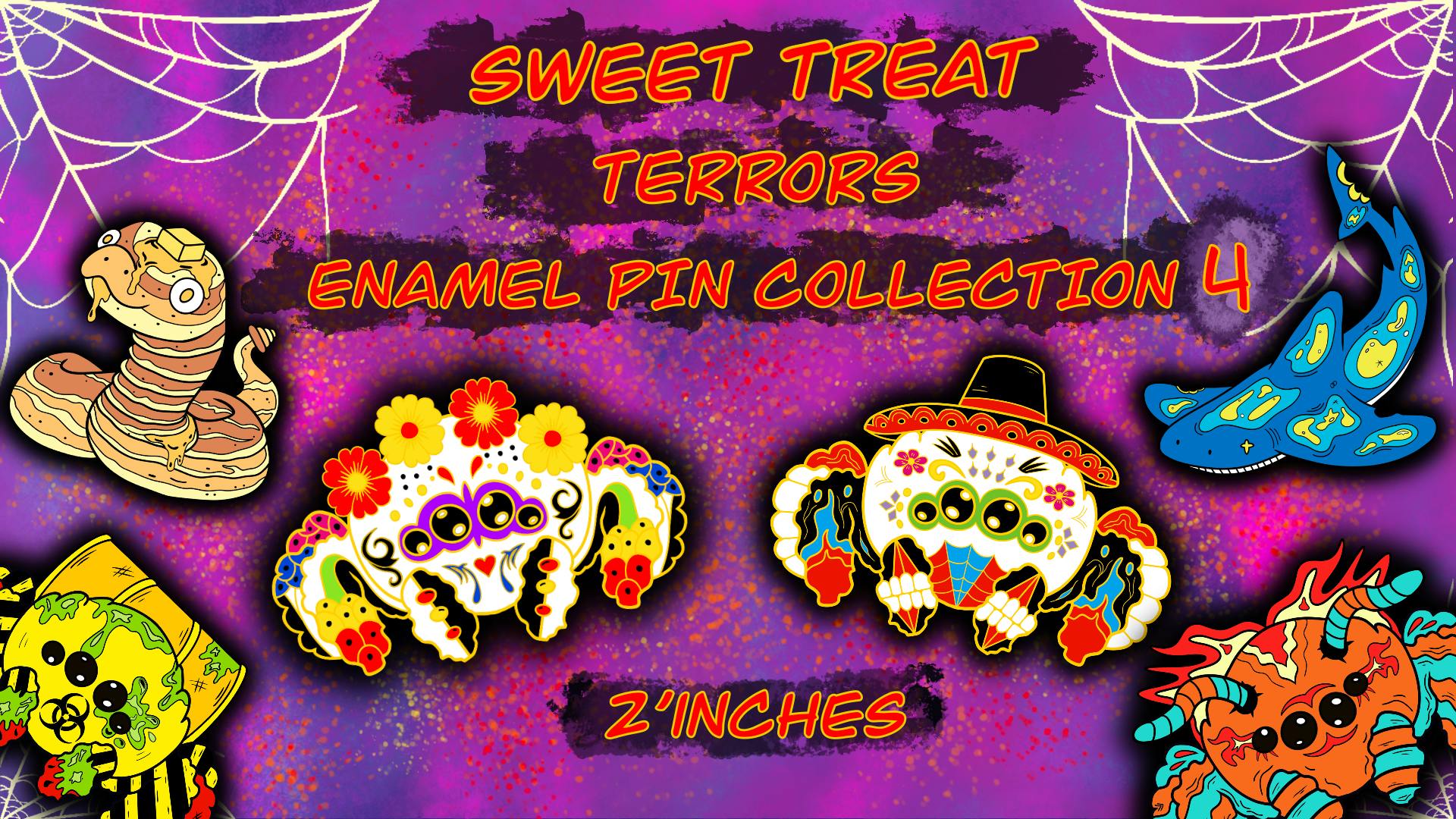 SWEET TREAT TERRORS ENAMEL PIN COLLECTION (4)