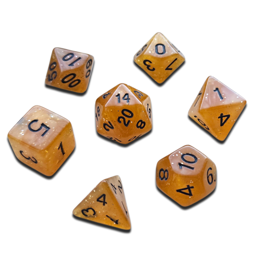 Dice Set (Butterscotch Amber)
