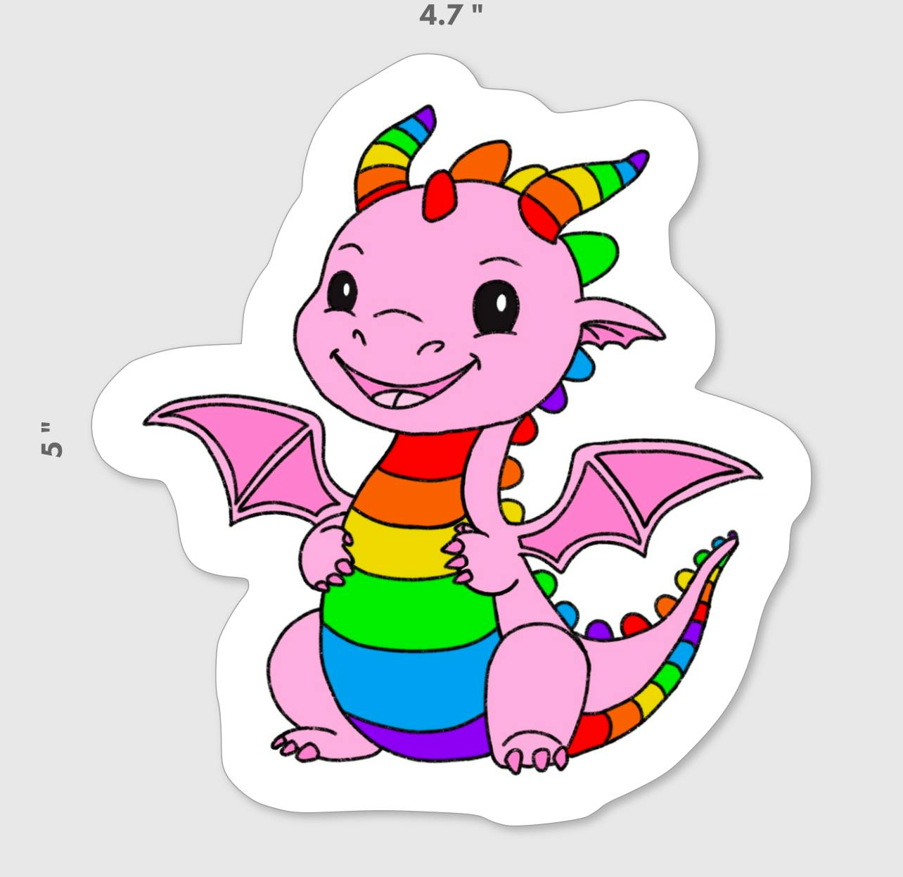 Rainbow Dragon Sticker