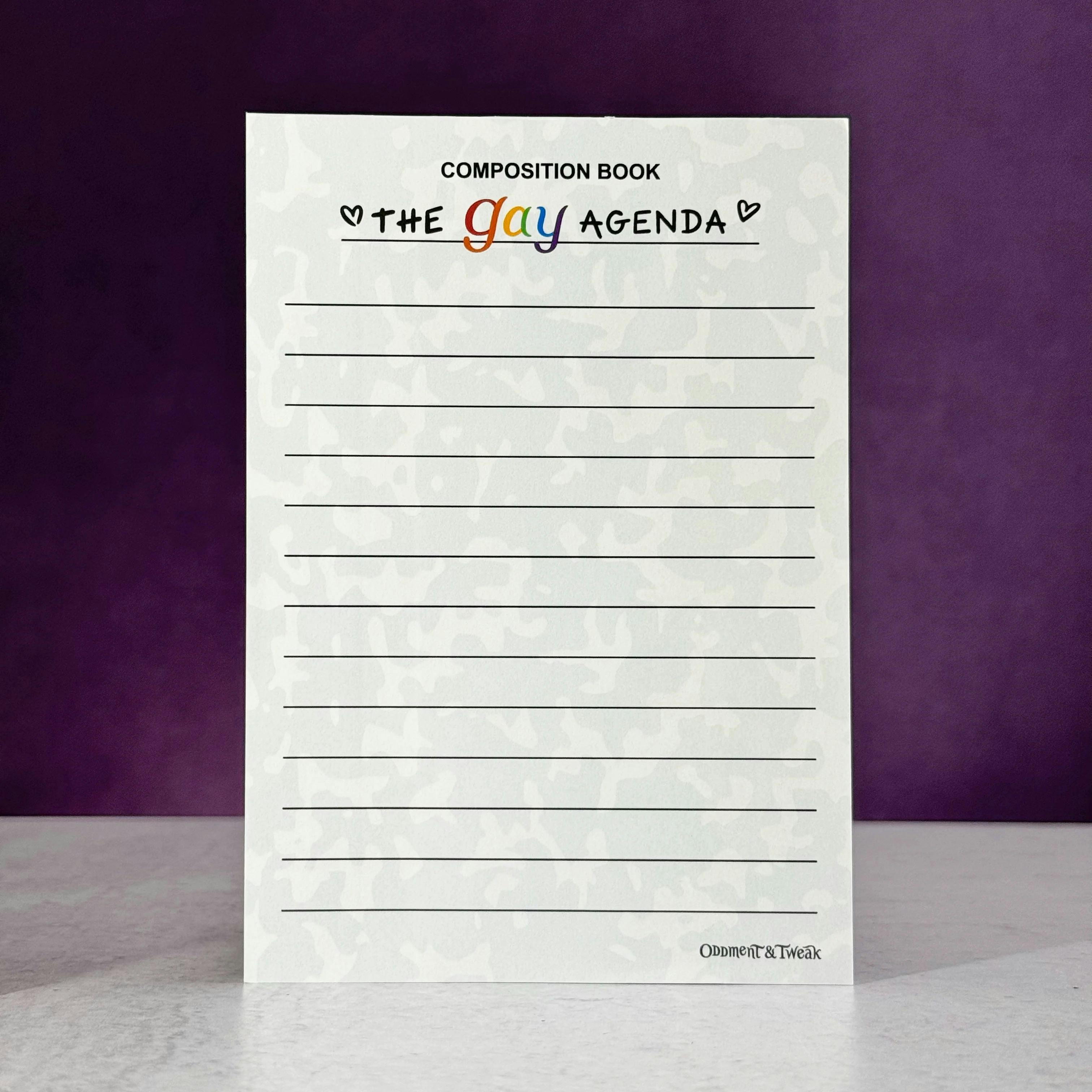 Gay Agenda Notepad