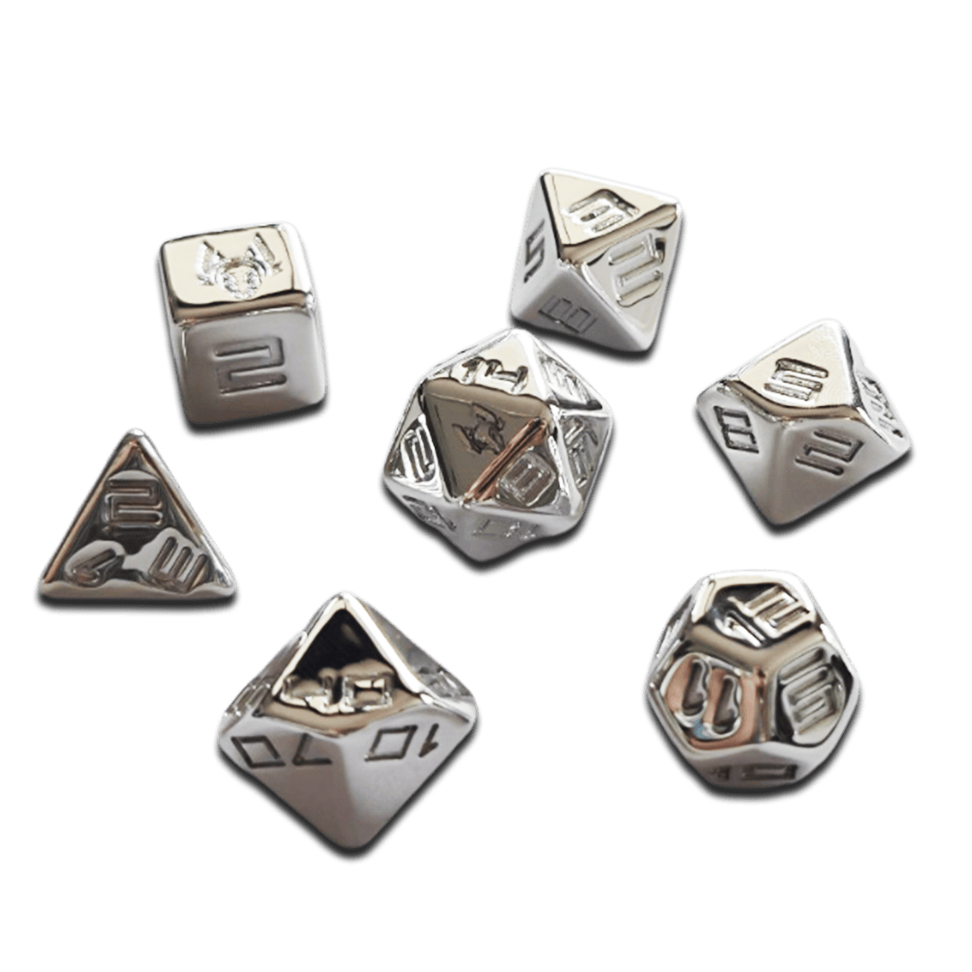 ZOR Dice Set - Chrome