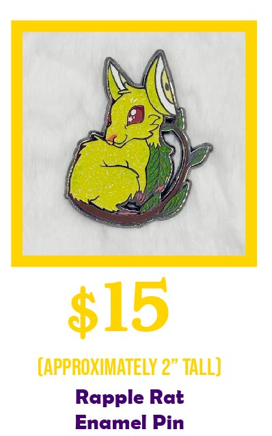 Rapple Rat Enamel Pin
