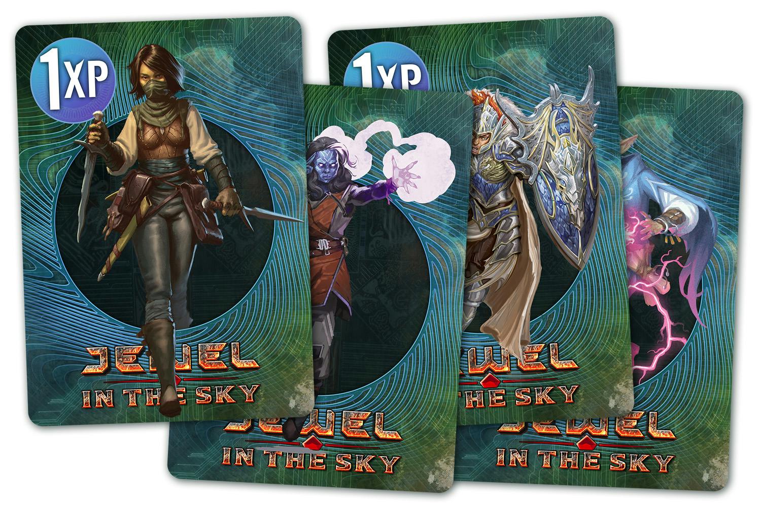 Mockup of the collection of XP cards accumulated so far.
