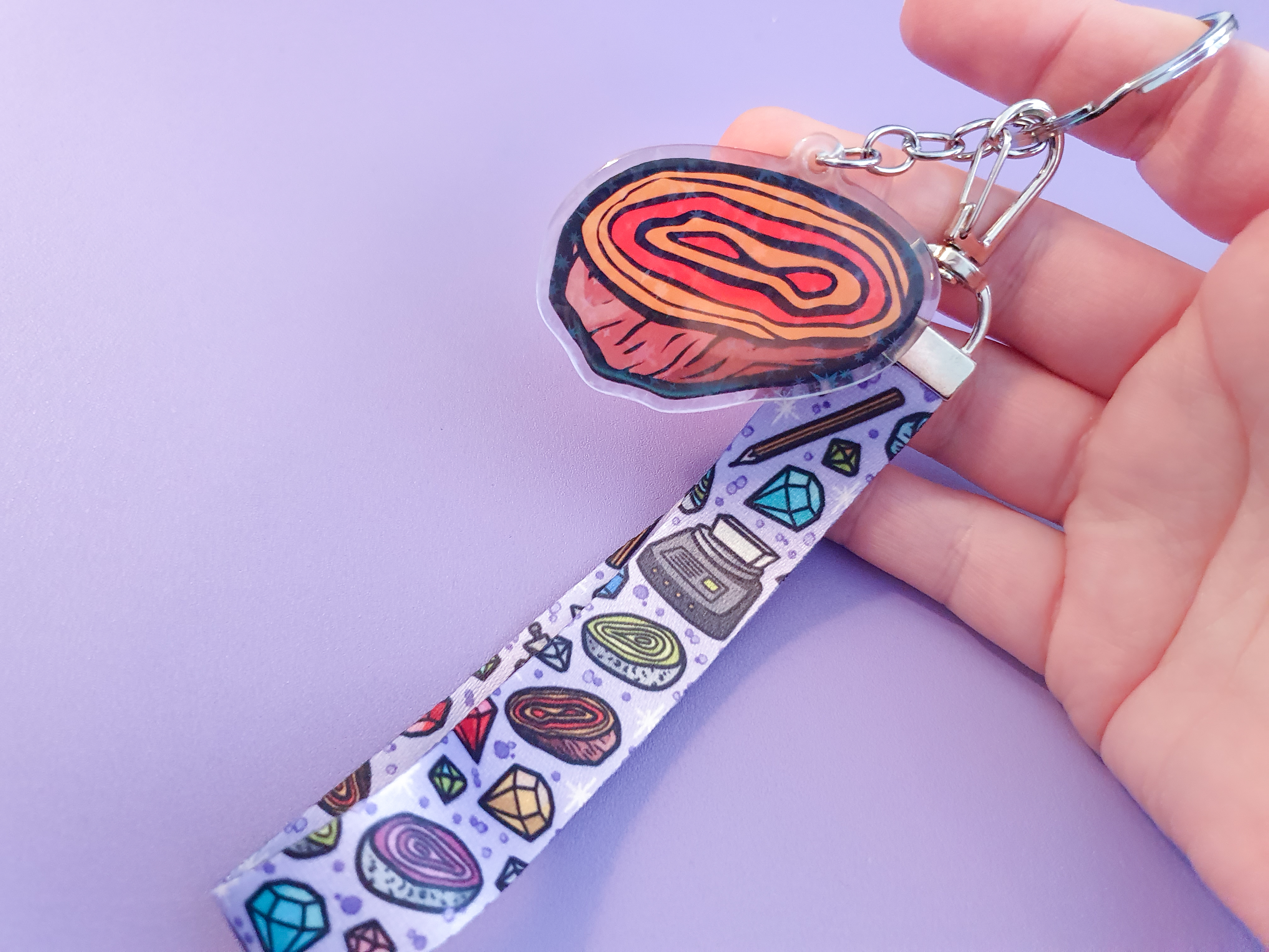 Geode wristlet