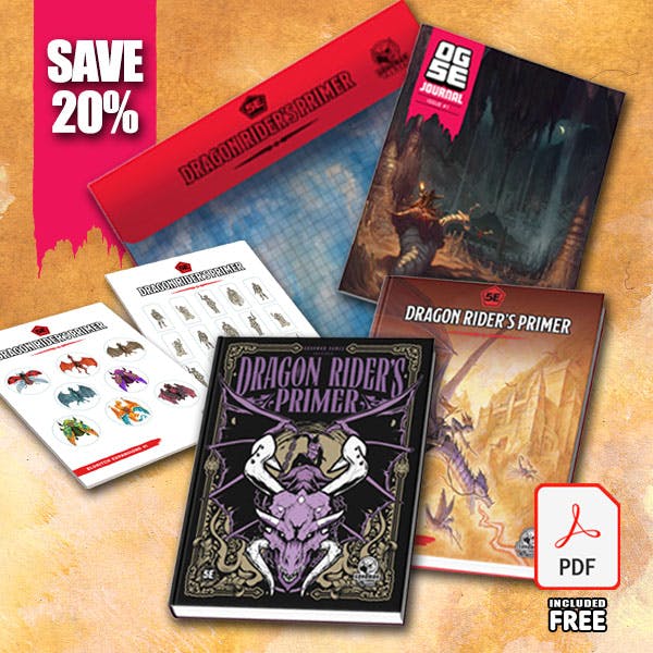 All In Print+PDF! Books, play mat, pawns+pogs, OG5E journal!