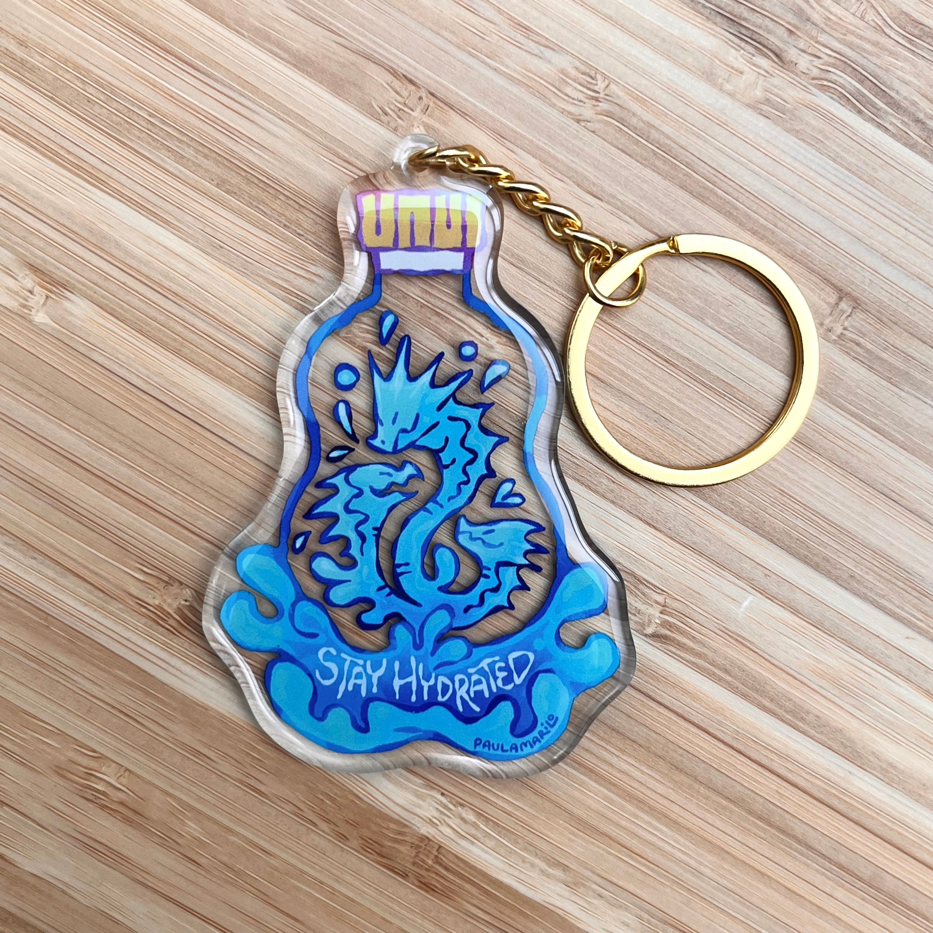 Stay Hydrated Acrylic Keychain