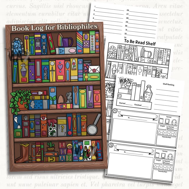 Book Log for Bibliophiles Reading Tracker (Minor Misprints)