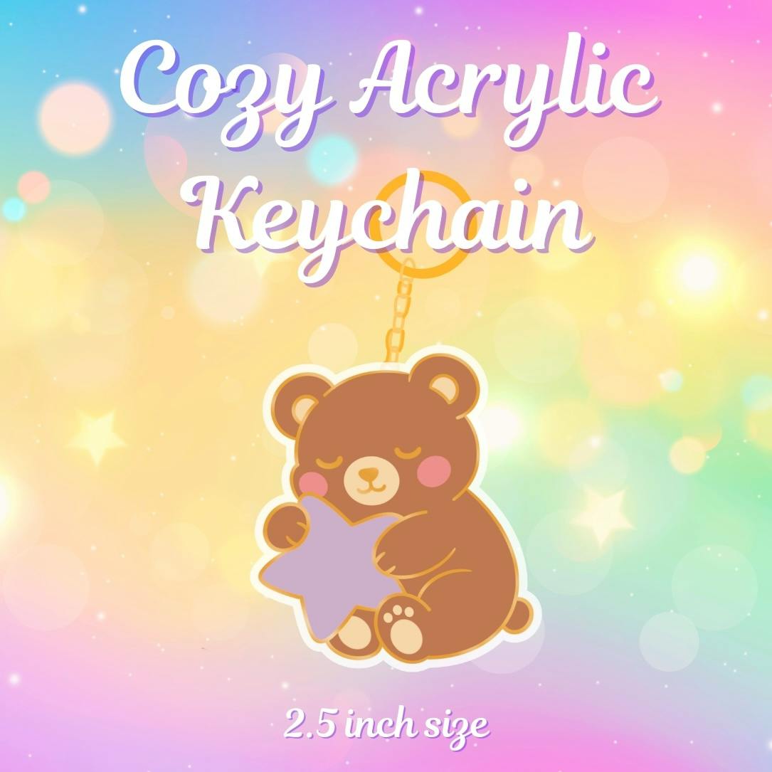 Cozy Acrylic Keychain 