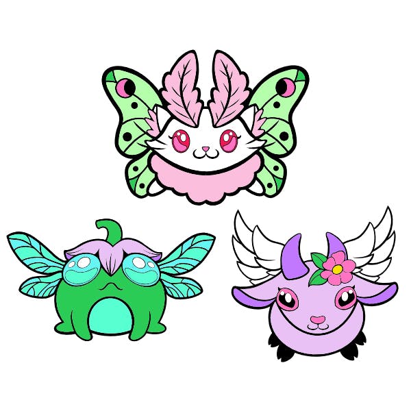 Three Fey Stickers