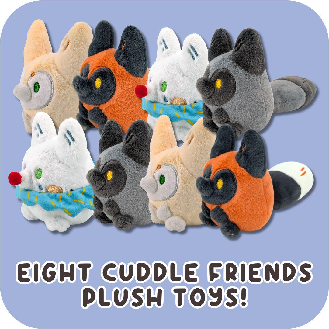 Eight Cuddle Friend Plush Toys!