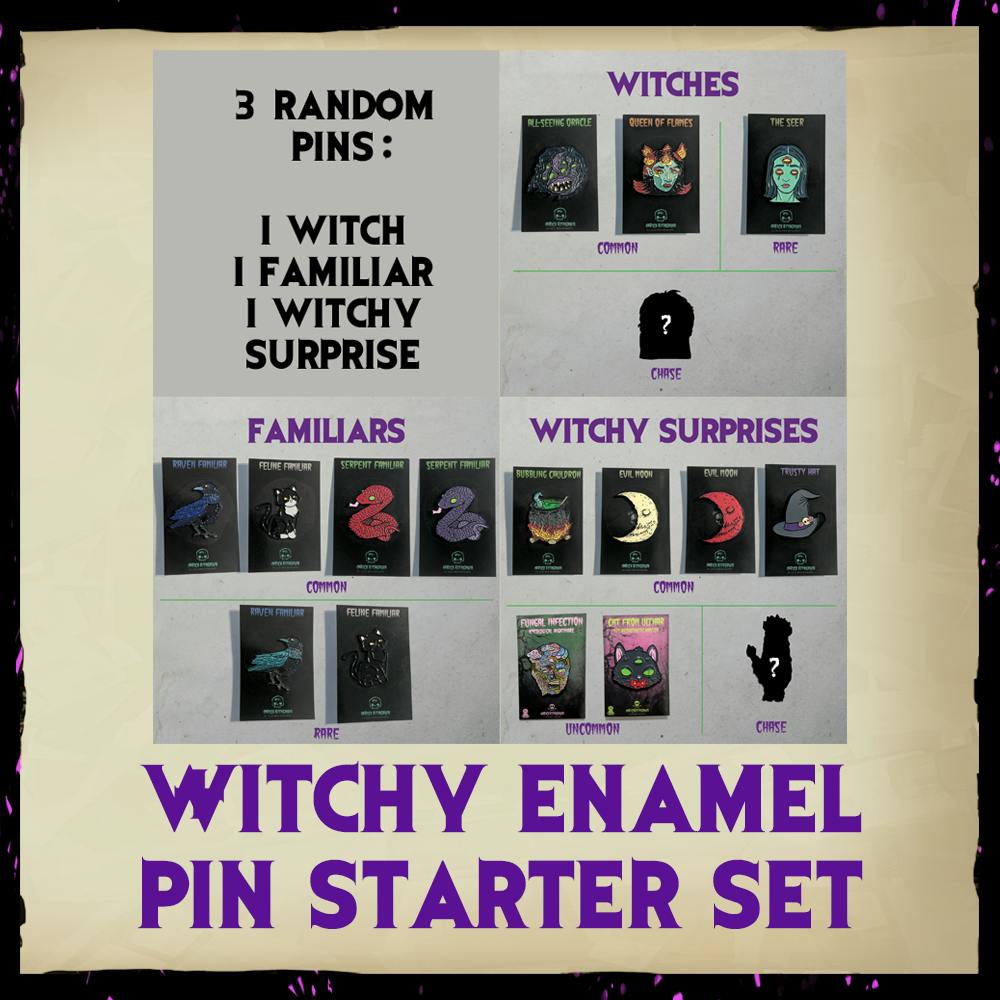 Witch Enamel Pin Starter Set