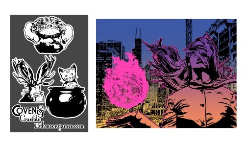 Sticker sheet and art print