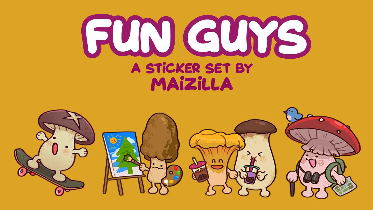 Fun guys: Mushrooms havin fun!