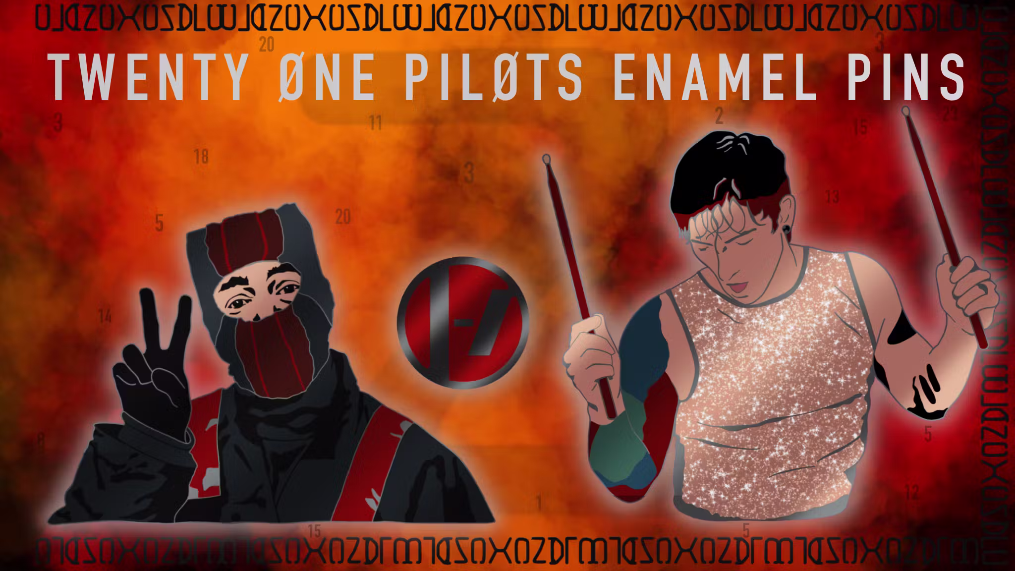 Clancy - A Twenty One Pilots Hard Enamel Pin Set