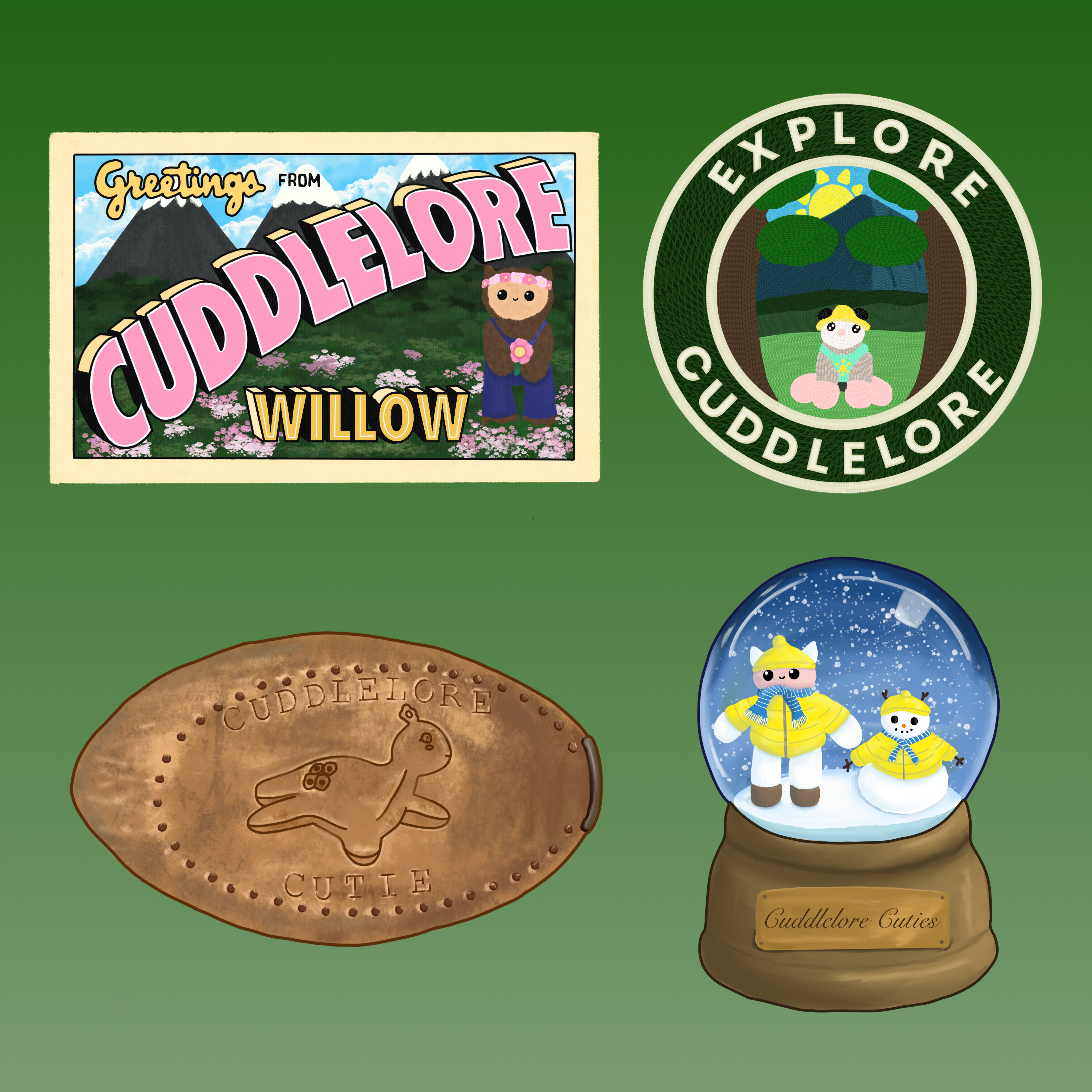 Cuddlelore Cuties Souvenir Sticker