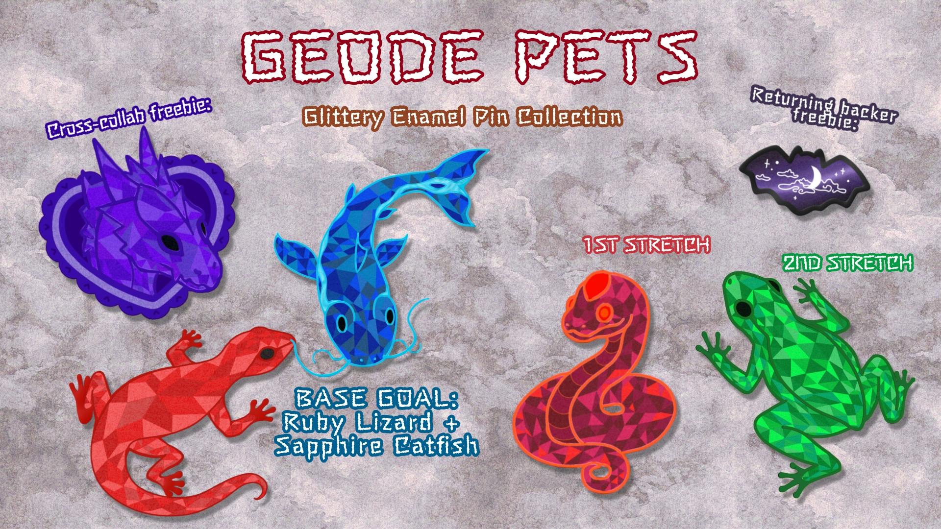 Project Update: Catfish is available! on Geode Pets - Glittery Enamel ...