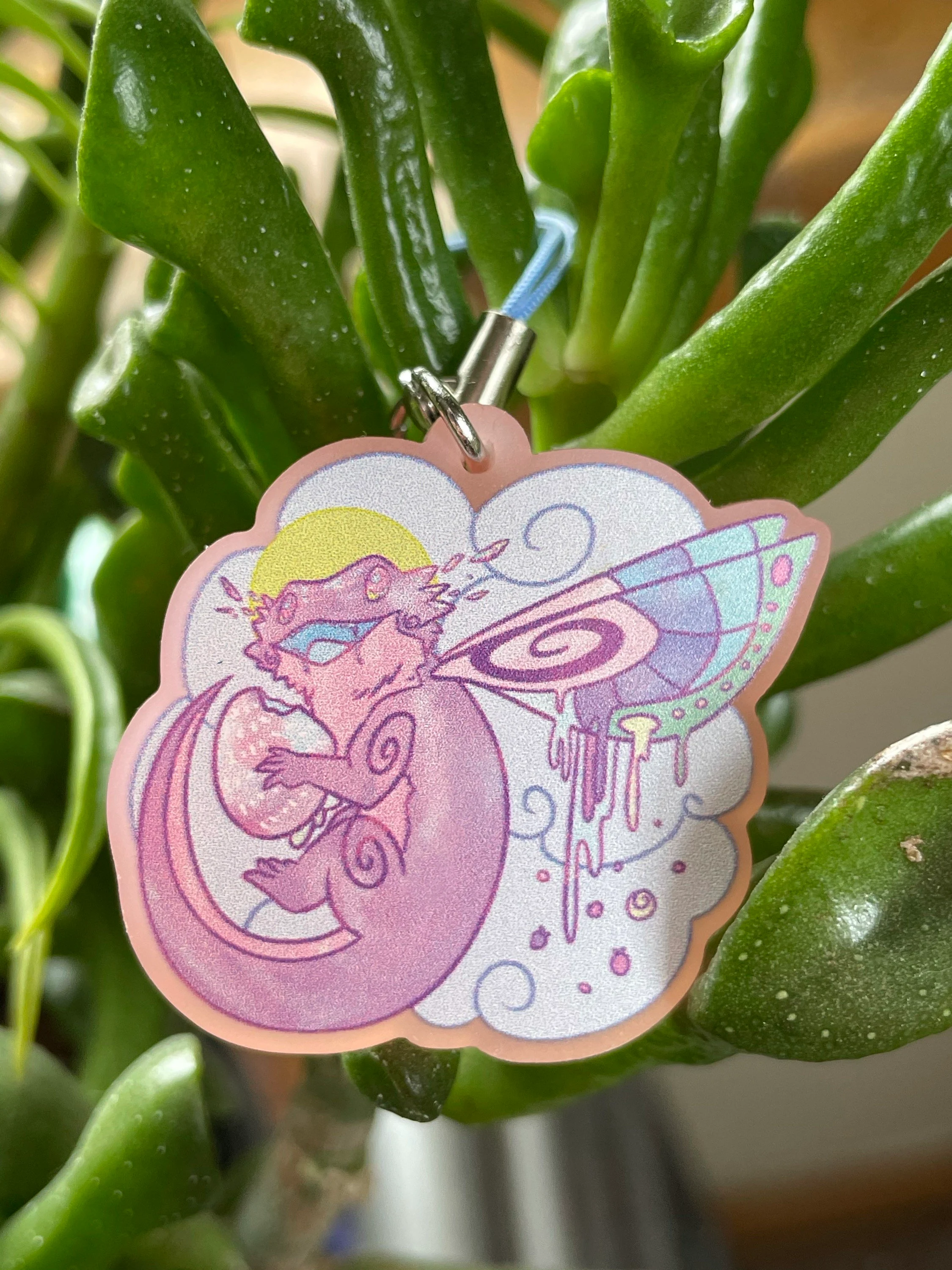Bearded Dragon Fairy 1.5” acrylic charm