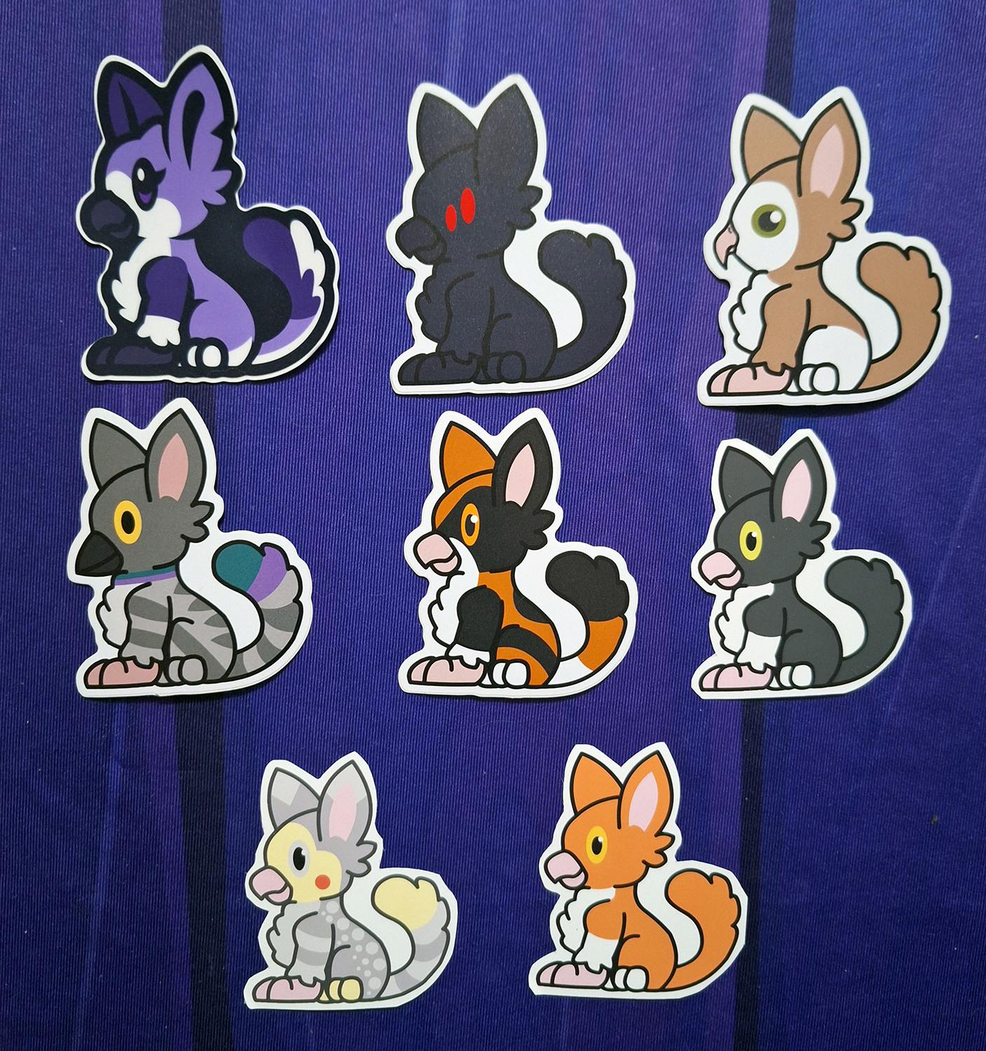 Chibi Terragryff Sticker Set