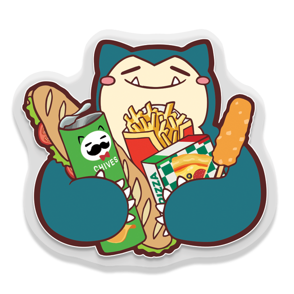 Glutton carb day sticker