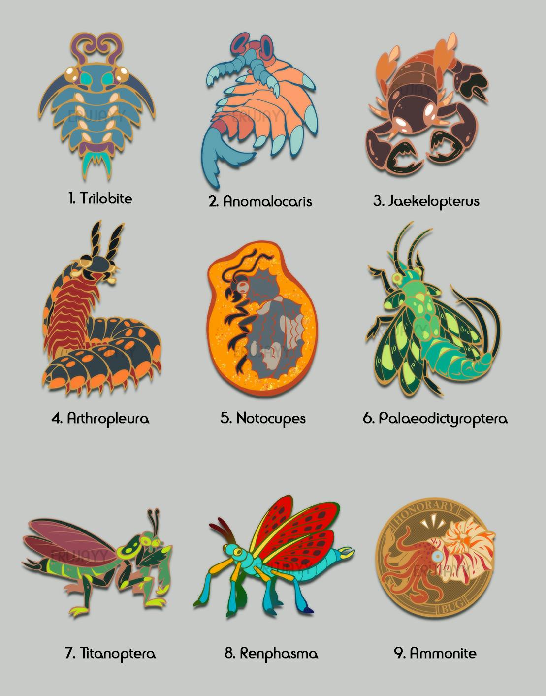 Ancient Bug Pin (regular)