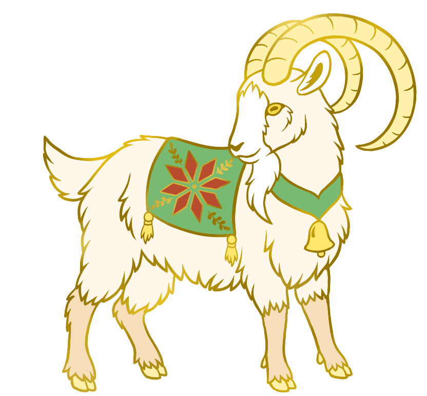 Yule Goat Pin