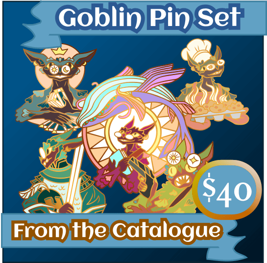 From the Catalogue - Goblin Pin Set