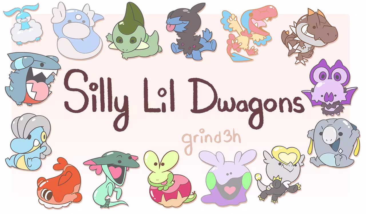 Silly Lil Dwagons - A Pin Collection