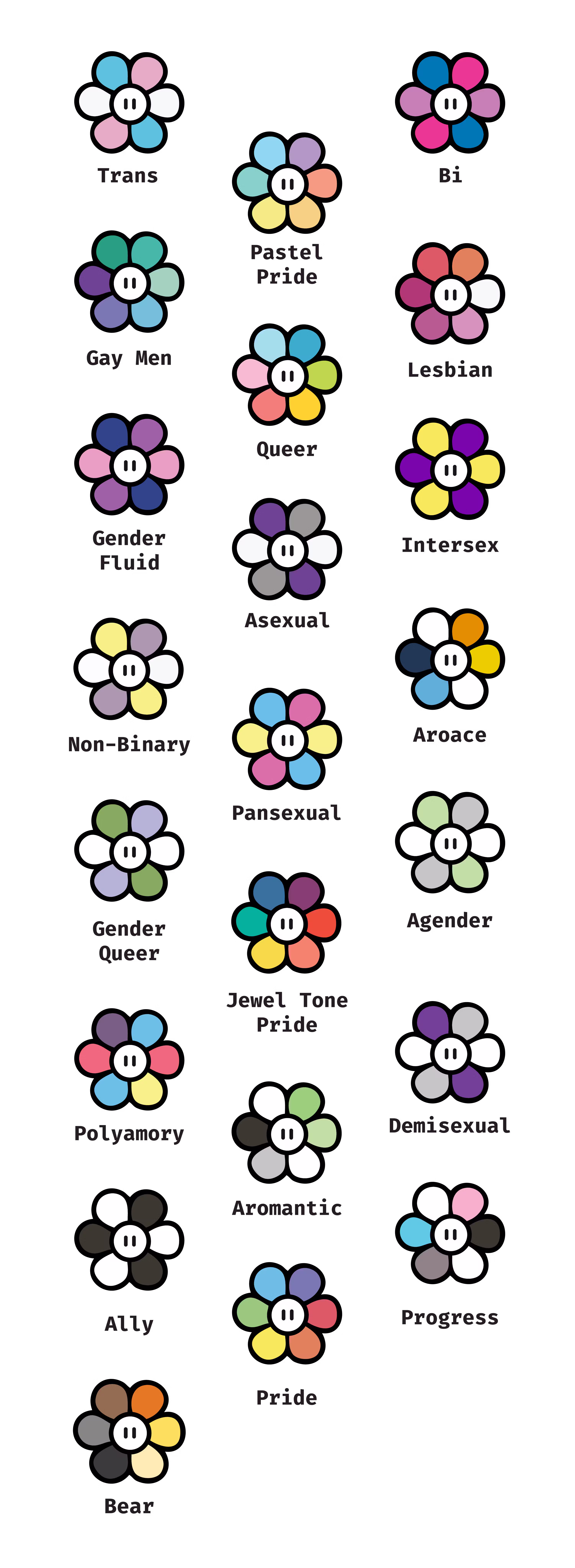 ✦ Pride Flower Power Pin