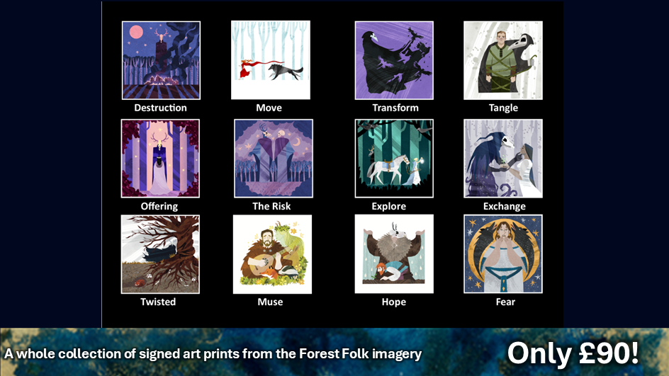 Signed Forest Folk Art Print Bundle (Saving £30 on RRP)
