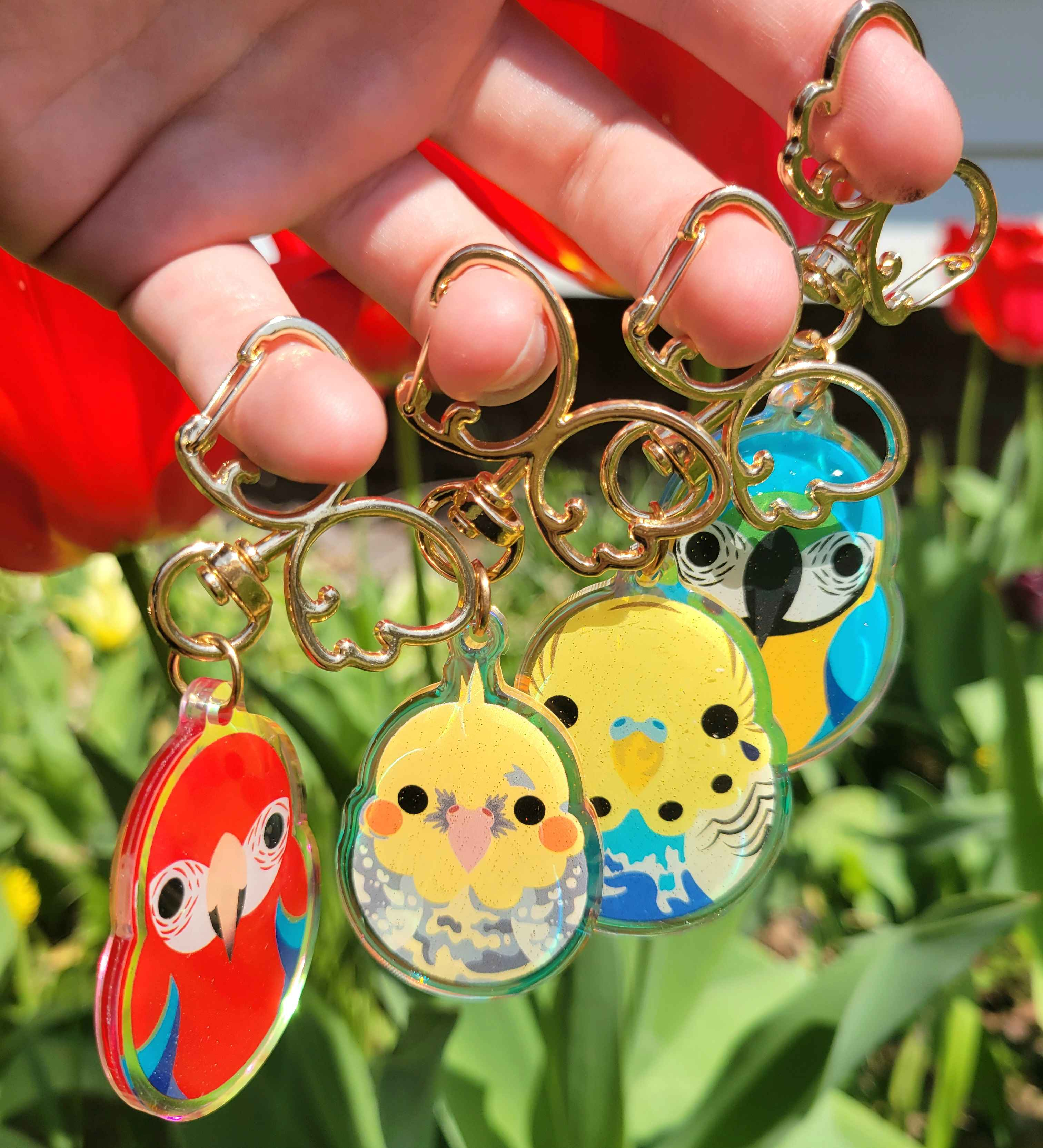 Mystery Glitter Bird Charm