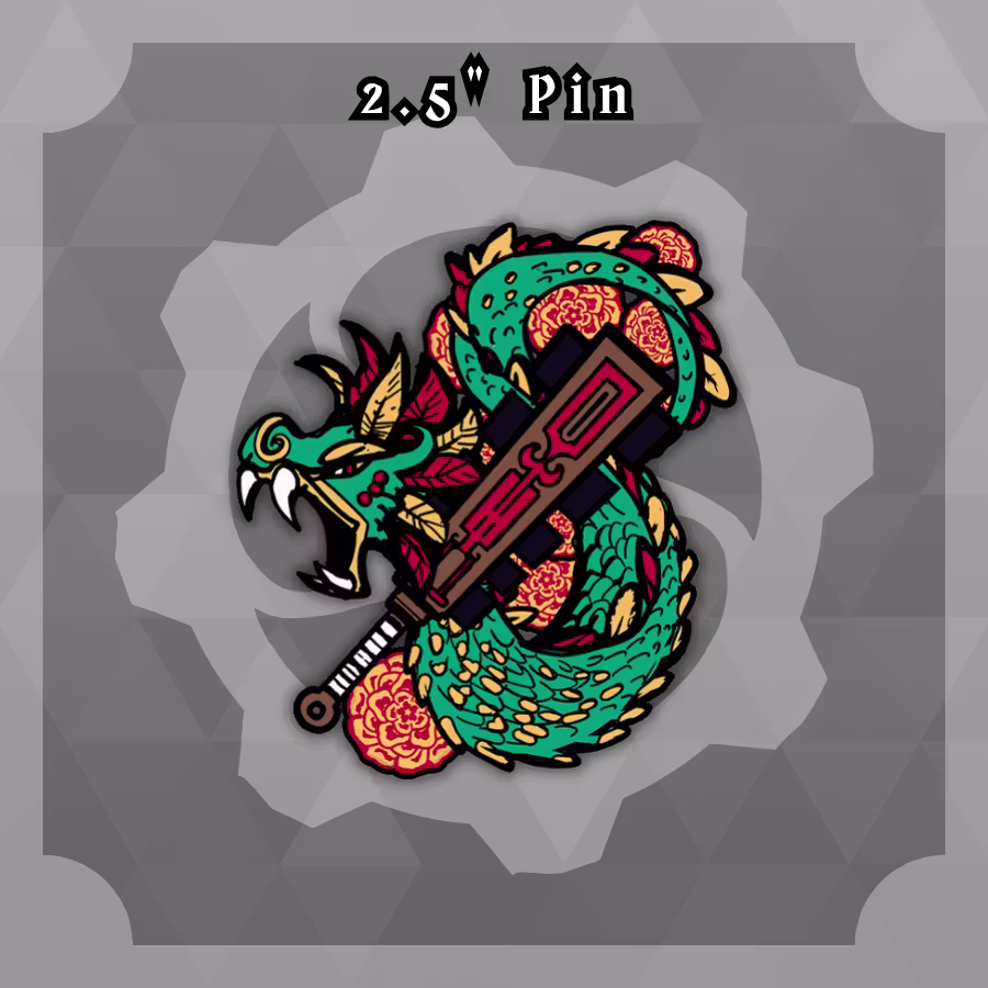 Blades Beasts and Blooms: 2.5in MesoAmerica Pin