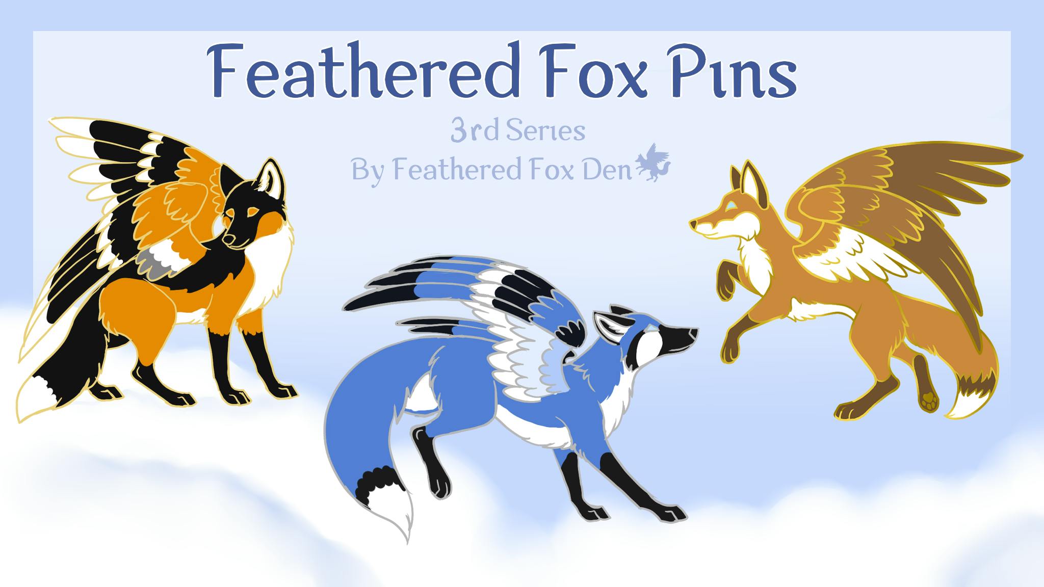 Feathered Fox Pins Series 3