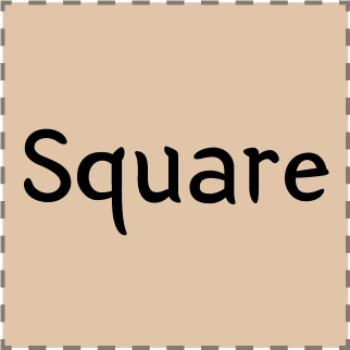 Square 21x21cm - same height as Portent, but square
