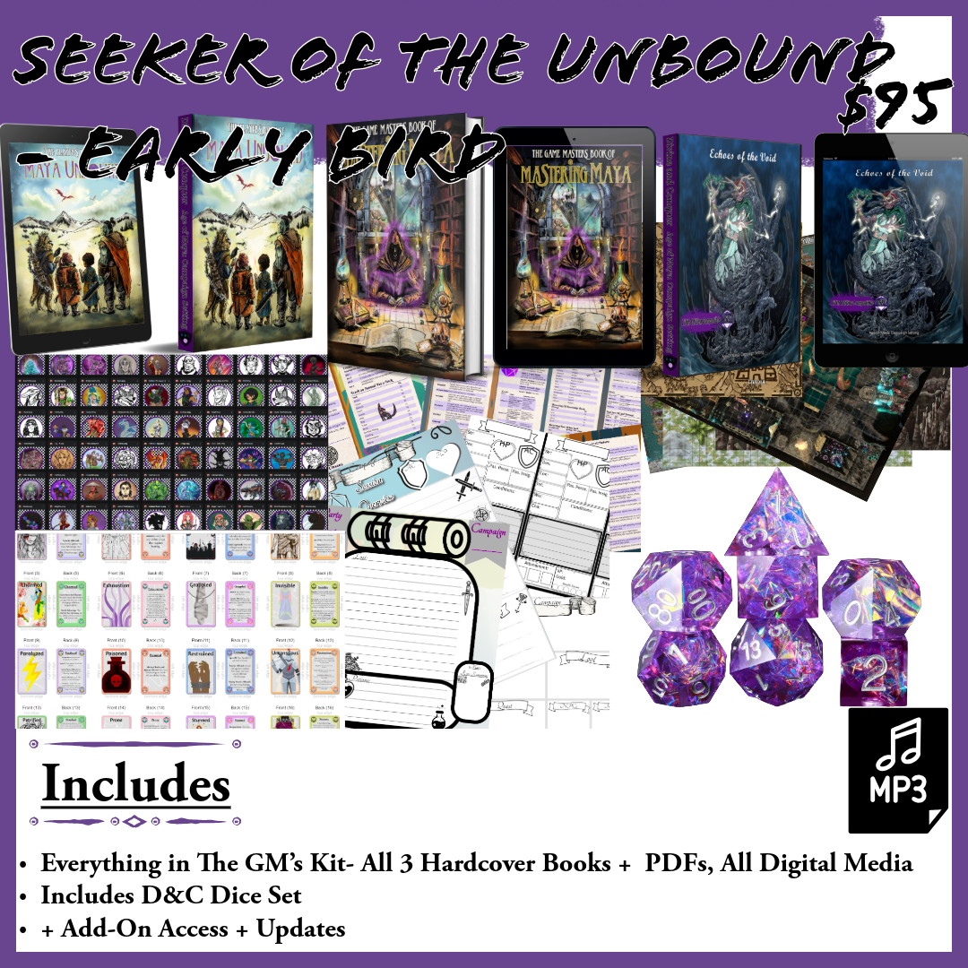 🎲 Seeker of the Unbound - EARLY BIRD TIERS (First 48 Hours Only)