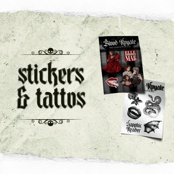 Temporary Tattoos & Sticker Set