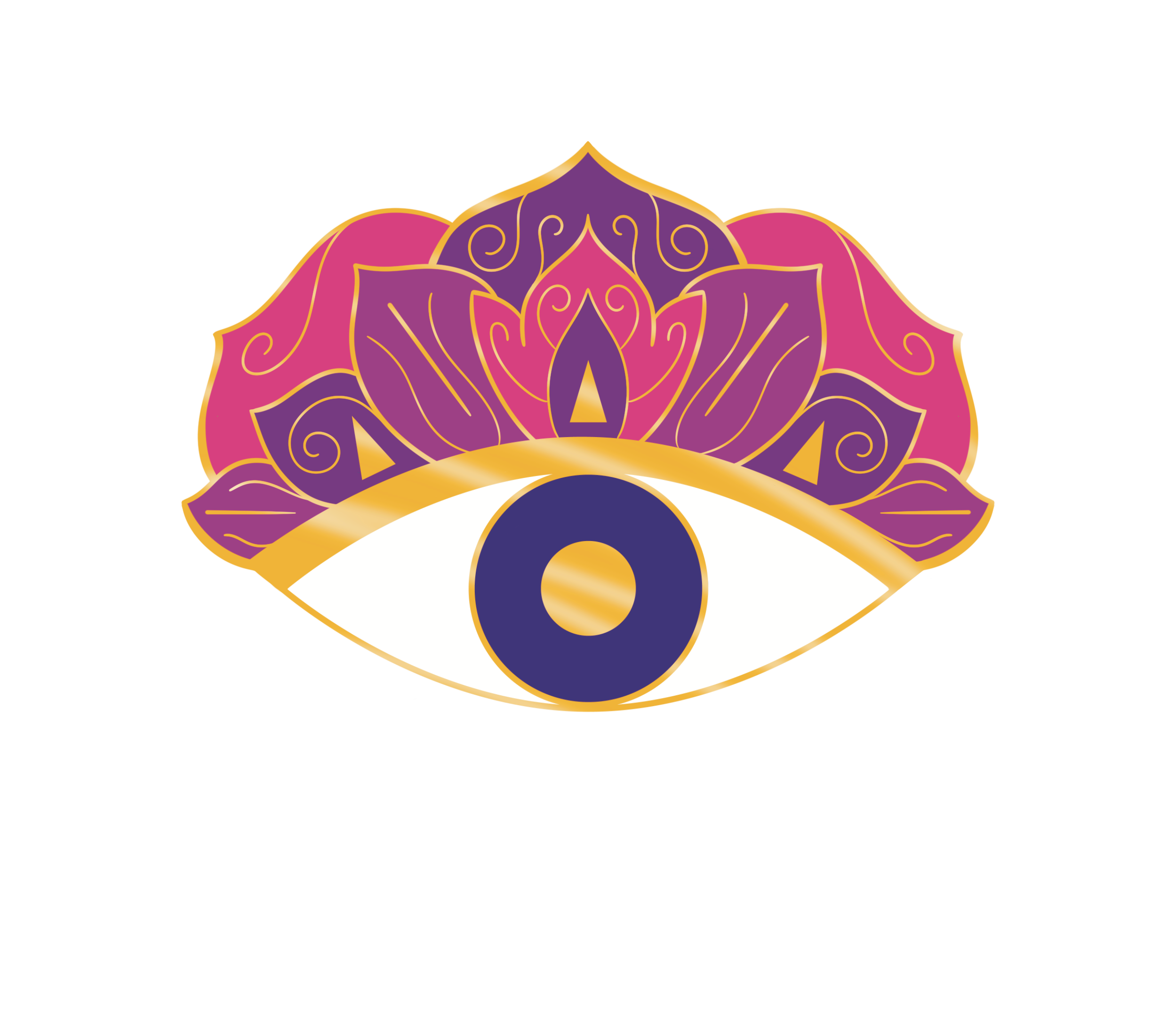 Pink & Purple All-Seeing Eye Pin 