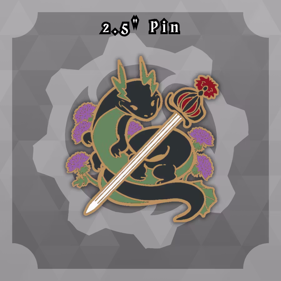 Blades Beasts and Blooms: 2.5in Scotland Pin