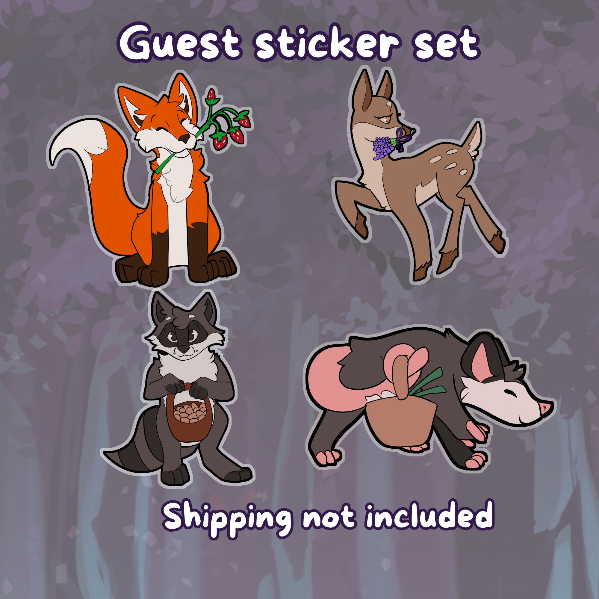 Guest sticker set