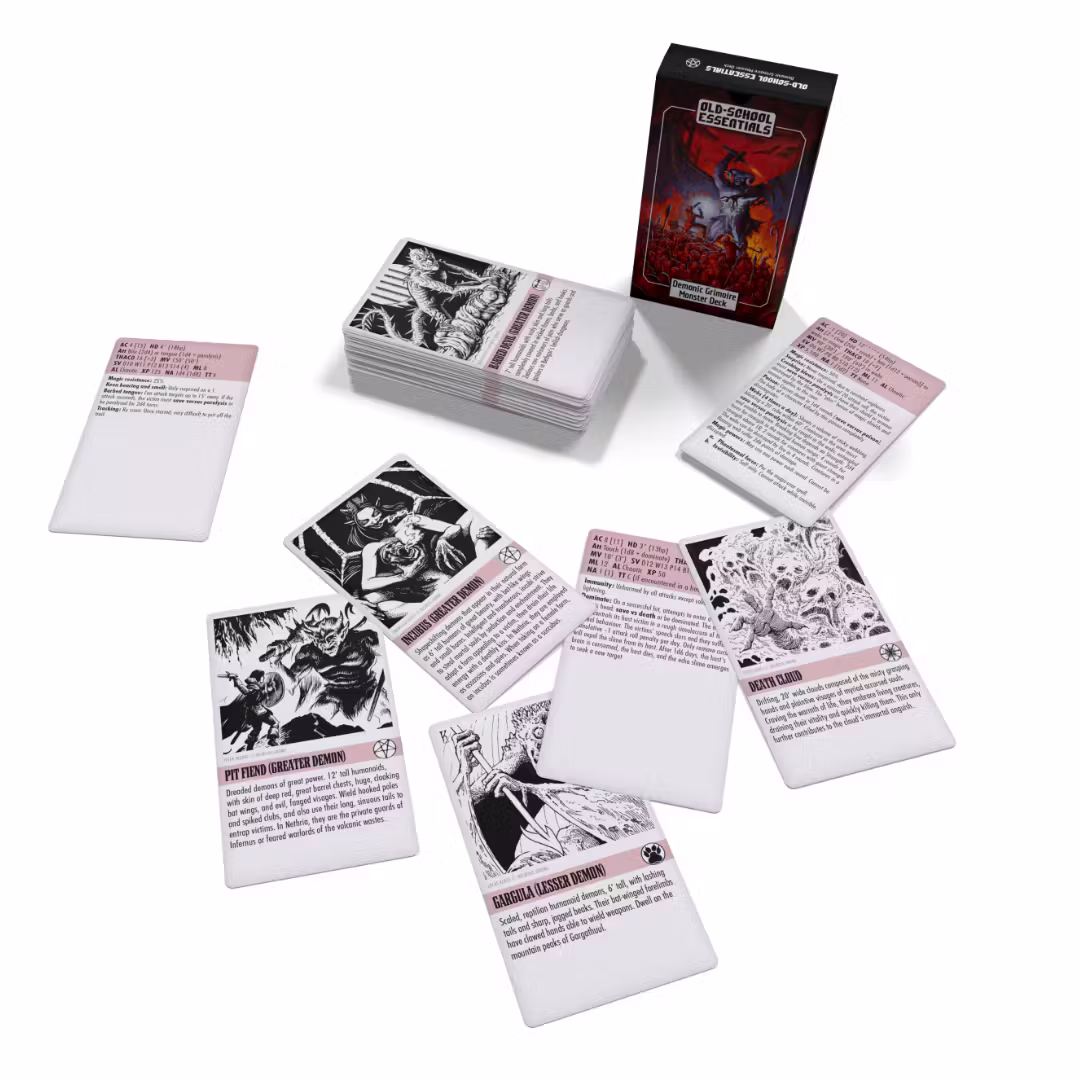 Demonic Grimoire Monster Deck - Cards + PDF