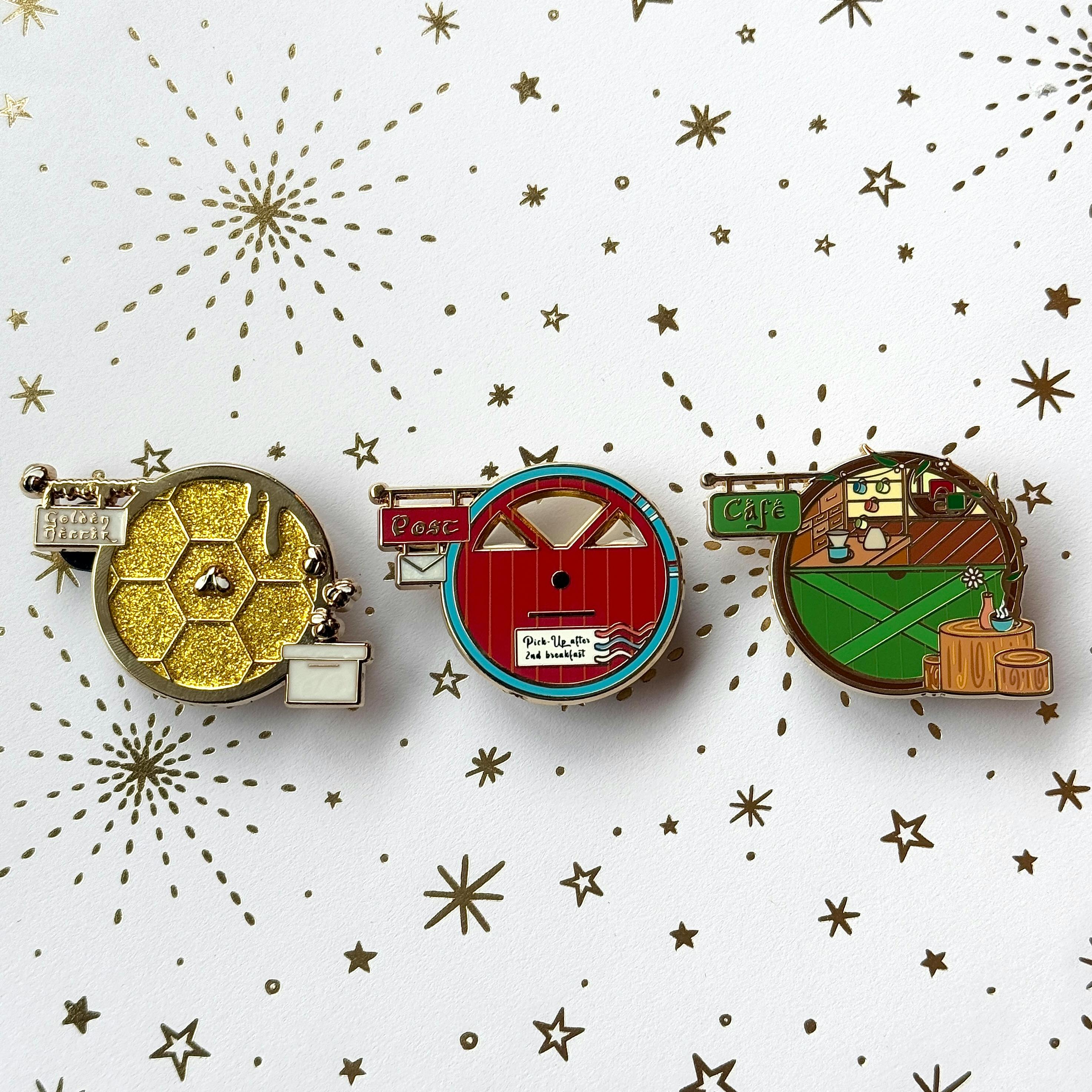 Storefront Door Enamel Pin Bundle